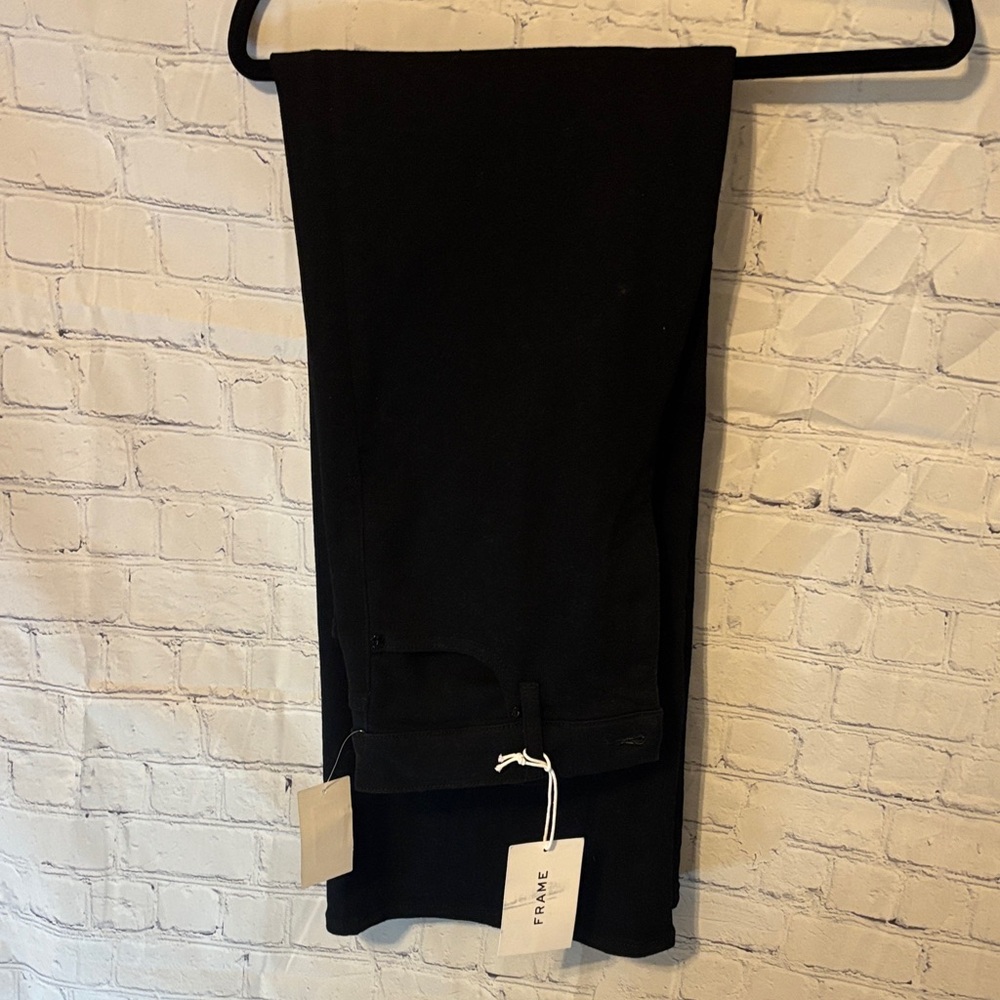 Frame Denim Black high rise Wide Leg Jeans NWT size 29